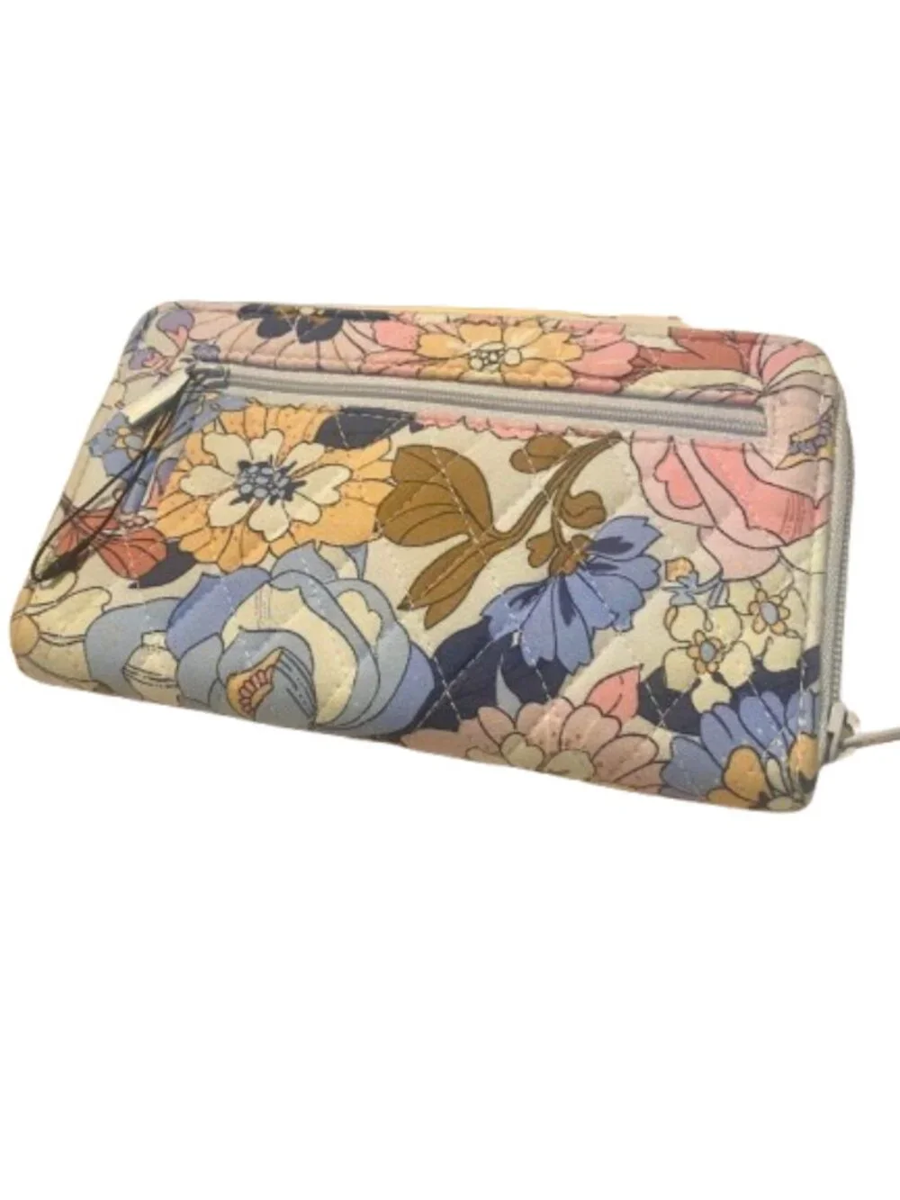 Vera Bradley Aloha Blooms Turnlock Wallet Zip Around RFID Protected NWOT